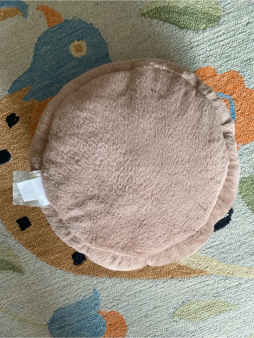 Martha Stewart - Faux Fur Reversible Small Round Pet Bed